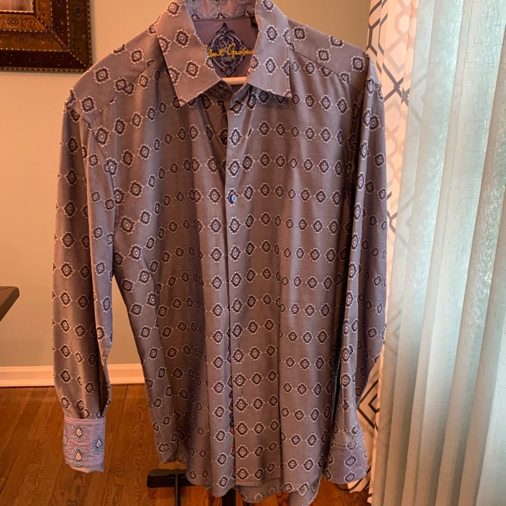 Robert graham men’s long sleeve dress shirt size large